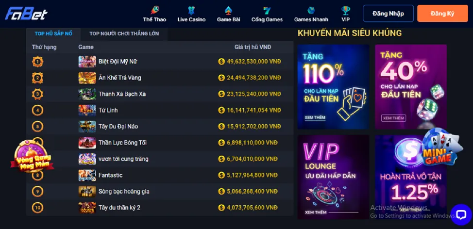 Các phương thức nạp tiền an toàn tại 32win1